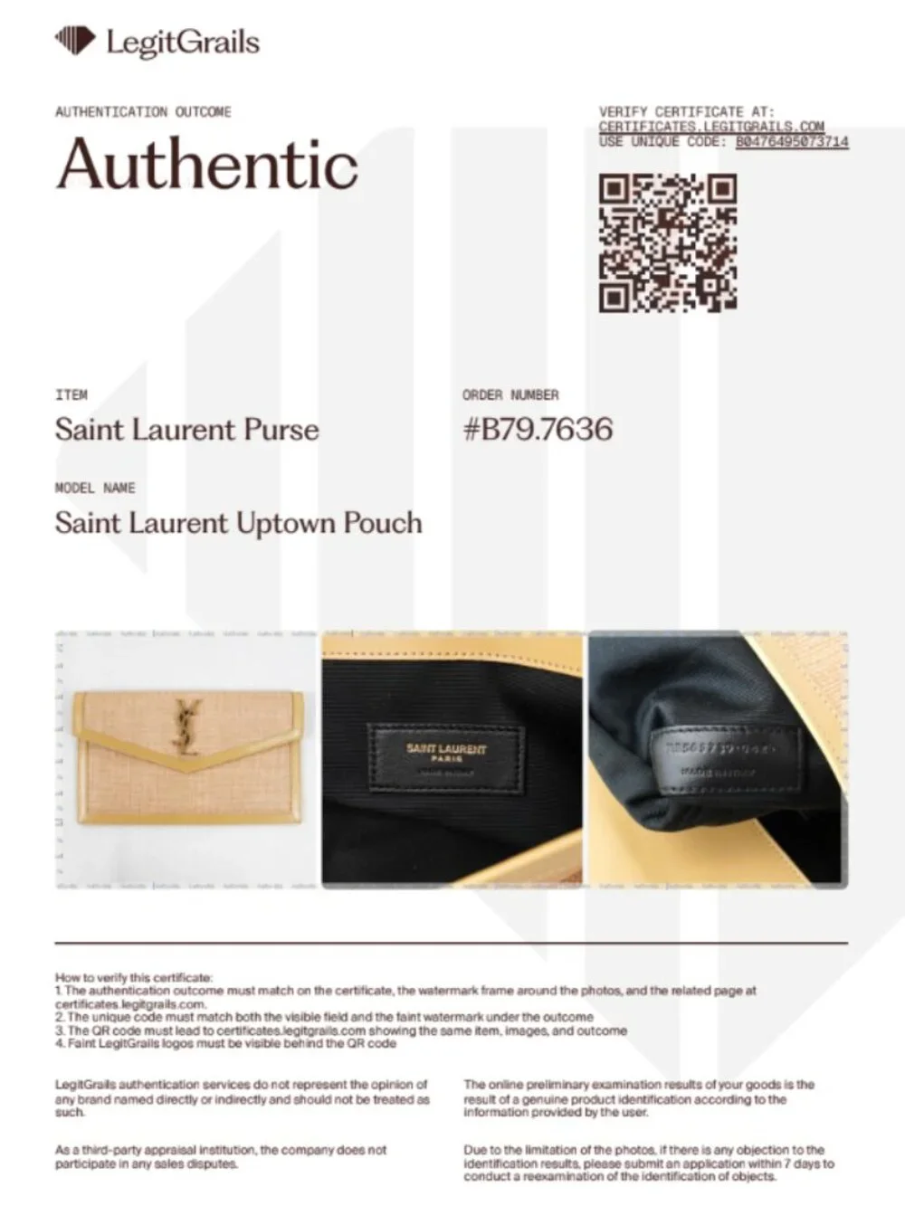 Saint Laurent Uptown Pouch In Natural Hay Micro Raffia With Blush Leather Trim